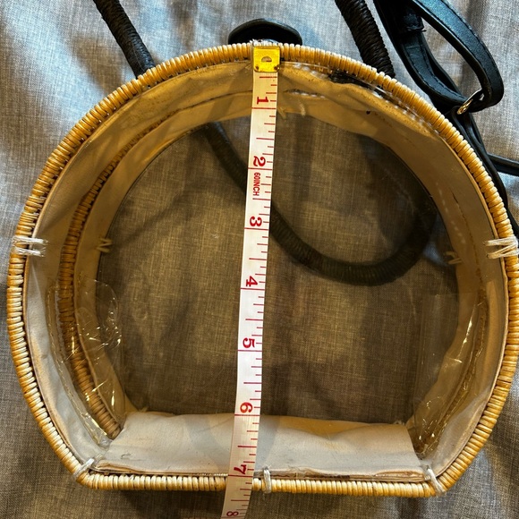 Target Bamboo/Whicker Transparent Crossbody Bag - Picture 4 of 6